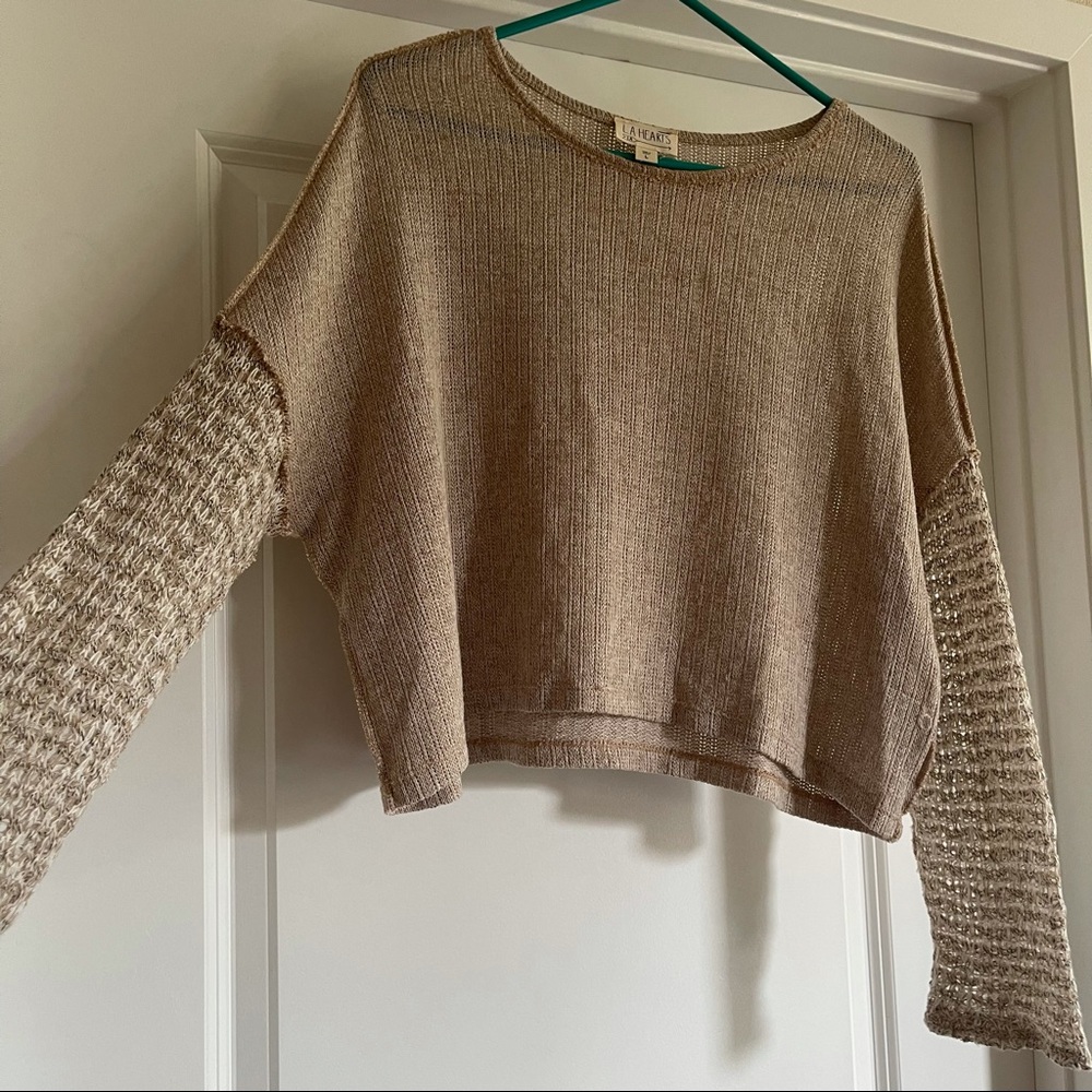 Cropped Knit Sweater